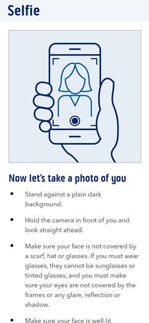 Let's take a photo of you screenshot from the Bank of Scotland app.