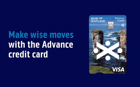 Bank of Scotland Advance credit card video.