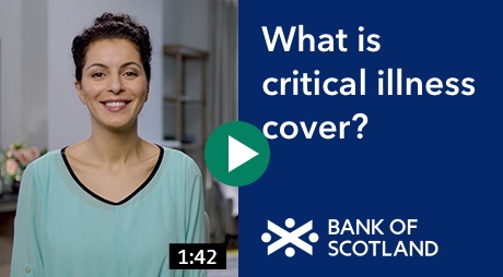 Image of smiling woman next to text asking What is critical illness cover?