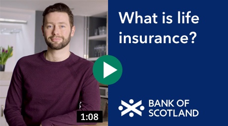 Image of man next to text asking What is life insurance?