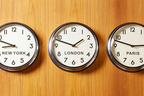 Clocks of the world.