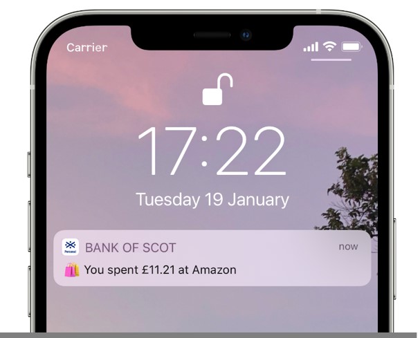 Mobile App Notifications | Mobile Banking | Bank of Scotland