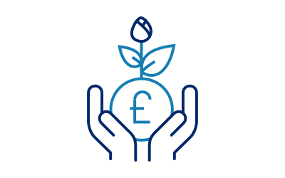 hands coin illustration