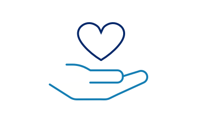 heart hand illustration