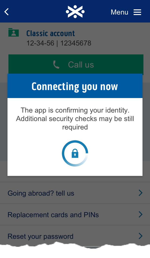 Screenshot of mobile app view step 3.
