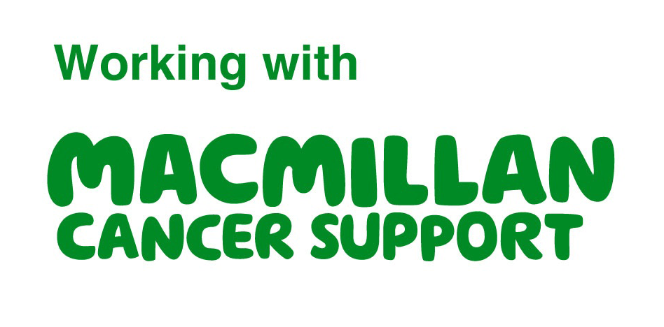 Working with We are Macmillan Cancer Support logo