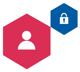 Person and padlock icon.