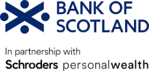 Bank of Scotland in partnership with Shroders personal wealth logo