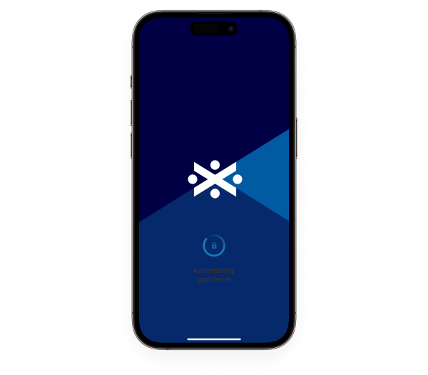 Mobile phone with flowers on screen
