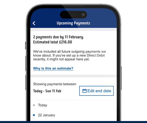 Upcoming payments image